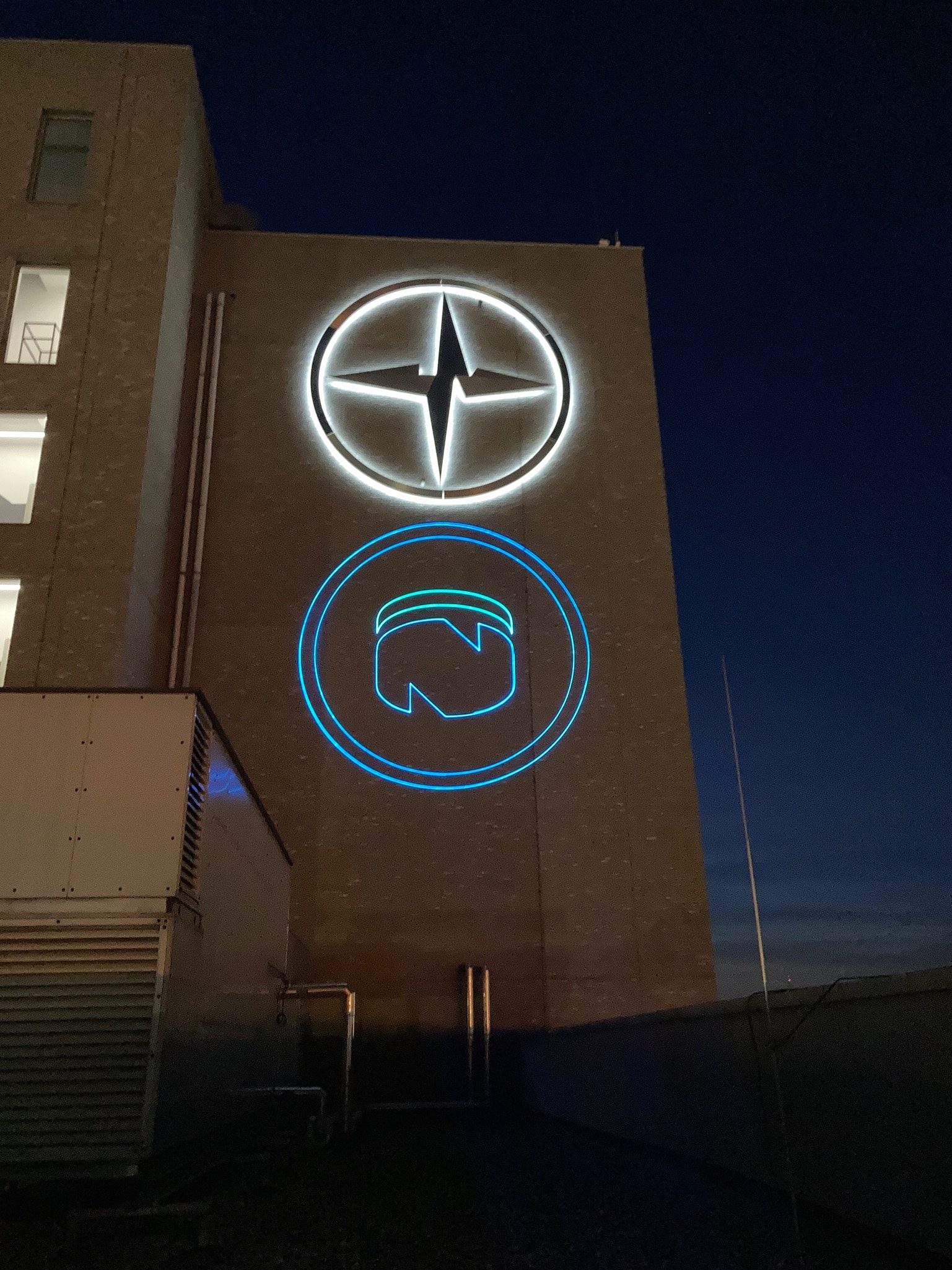 Blauw en groene lasers