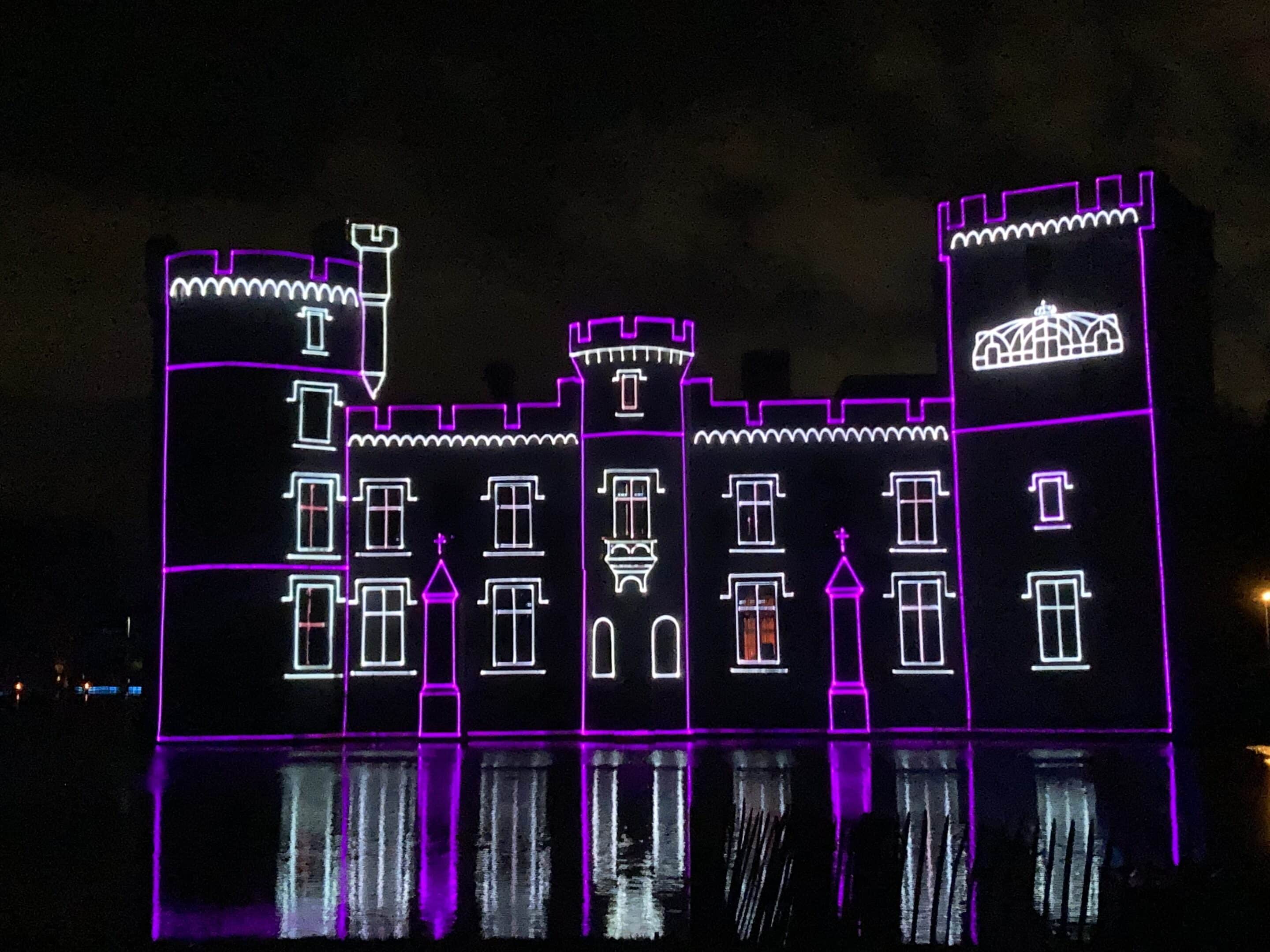 Een show met veel lasers