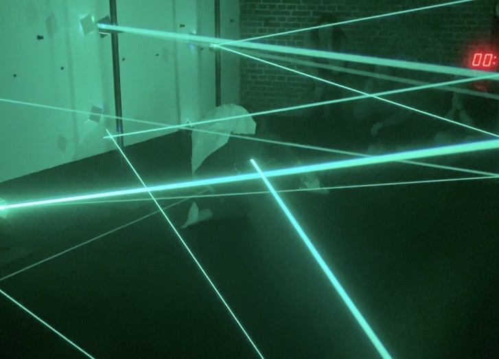 Blauw en groene lasers