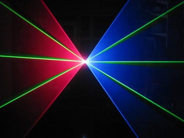 Discotheek met lasers