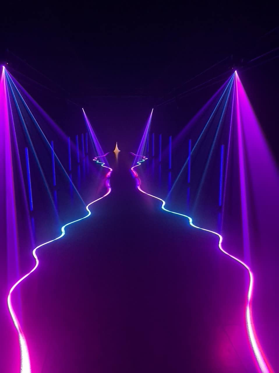 Geprojecteerde lasertunnel